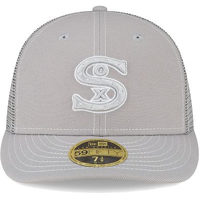 Men's New Era Gray Chicago White Sox 2023 On-Field Batting Practice Low Profile 59FIFTY Fitted Hat