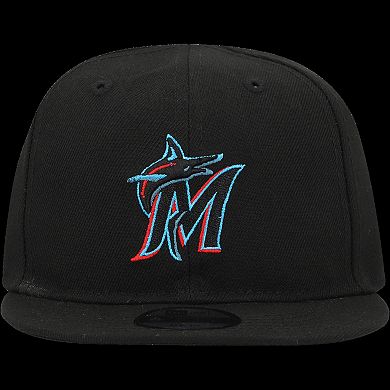 Infant New Era Black Miami Marlins My First 9FIFTY Adjustable Hat