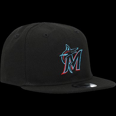 Infant New Era Black Miami Marlins My First 9FIFTY Adjustable Hat
