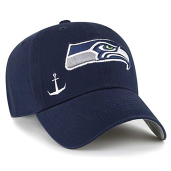 Women's '47 College Navy Seattle Seahawks Confetti Icon Clean Up Adjustable Hat