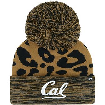 Women's '47 Brown Cal Bears Rosette Cuffed Knit Hat with Pom
