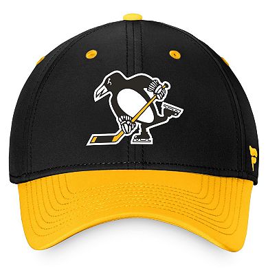 Men's Fanatics Branded Black Pittsburgh Penguins Authentic Pro Alternate Jersey Flex Hat