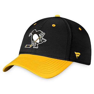 Men's Fanatics Branded Black Pittsburgh Penguins Authentic Pro Alternate Jersey Flex Hat