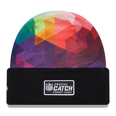 Men's New Era Black Arizona Cardinals 2023 NFL Crucial Catch Cuffed Knit Hat
