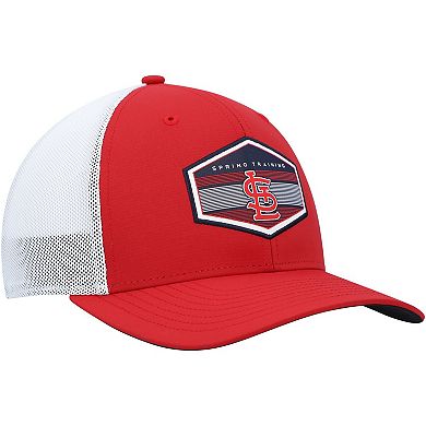 Men's '47 Red/White St. Louis Cardinals Spring Training Burgess Trucker Adjustable Hat