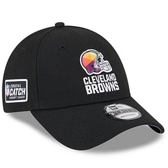 Men's New Era Black Cleveland Browns 2023 NFL Crucial Catch 9FORTY Adjustable Hat