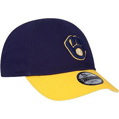 Infant New Era Navy Milwaukee Brewers Team Color My First 9TWENTY Flex Hat