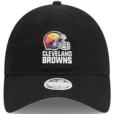 Women's New Era Black Cleveland Browns 2023 NFL Crucial Catch 9TWENTY Adjustable Hat