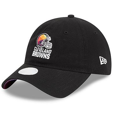 Women's New Era Black Cleveland Browns 2023 NFL Crucial Catch 9TWENTY Adjustable Hat