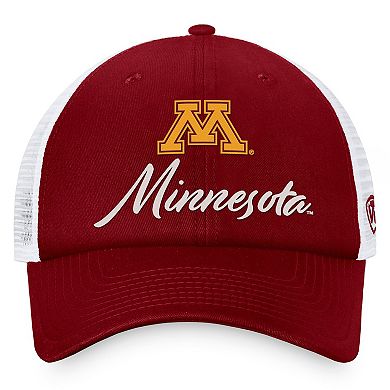 Women's Top of the World Maroon/White Minnesota Golden Gophers Charm Trucker Adjustable Hat