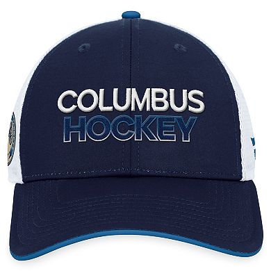 Men's Fanatics Branded Navy Columbus Blue Jackets Authentic Pro Alternate Jersey Trucker Adjustable Hat