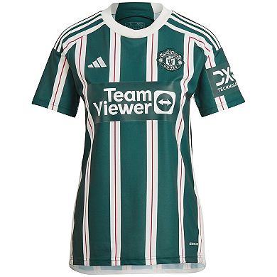 Women's adidas  Green Manchester United 2023/24 Away Replica Jersey