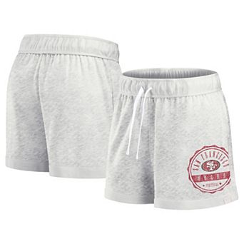 Women's Fanatics Oatmeal San Francisco 49ers Vintage Badge Shorts