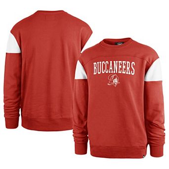 Men's '47 Red Tampa Bay Buccaneers Groundbreaker Onset Pullover Sweatshirt