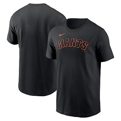 Men's Nike Black San Francisco Giants Fuse Wordmark T-Shirt