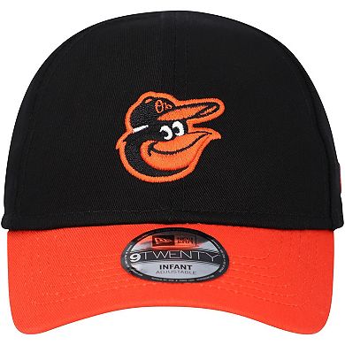 Infant New Era Black Baltimore Orioles Team Color My First 9TWENTY Flex Hat