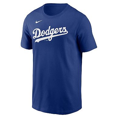 Men's Nike Royal Los Angeles Dodgers Fuse Wordmark T-Shirt