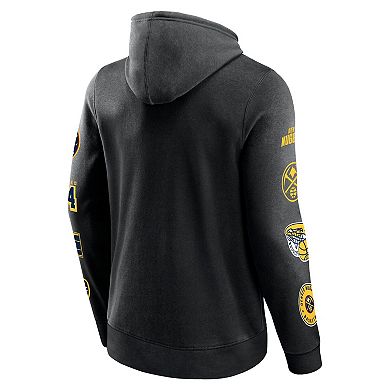 Men's Fanatics Black Denver Nuggets Home Court Pullover Hoodie