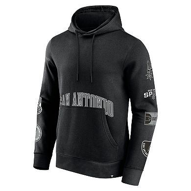 Men's Fanatics Black San Antonio Spurs Home Court Pullover Hoodie