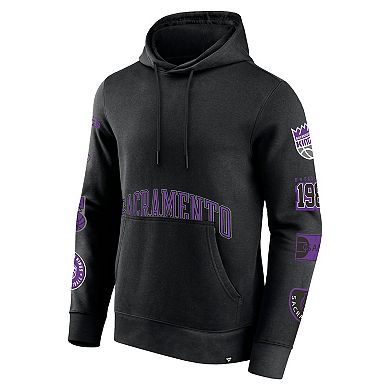 Men's Fanatics Black Sacramento Kings Home Court Pullover Hoodie
