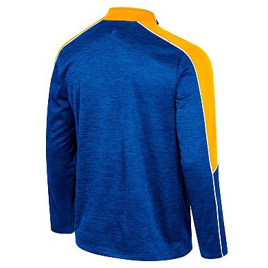 Men's Colosseum Blue UCLA Bruins Marled Half-Zip Jacket