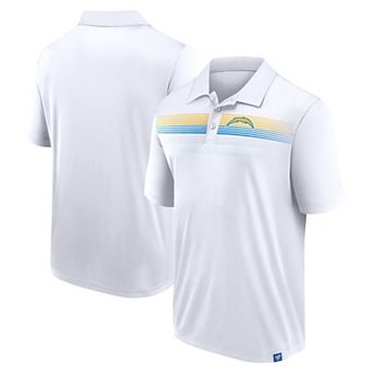 Men's Fanatics White Los Angeles Chargers Victory For Us Interlock Polo