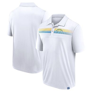 Men's Fanatics White Los Angeles Chargers Victory For Us Interlock Polo