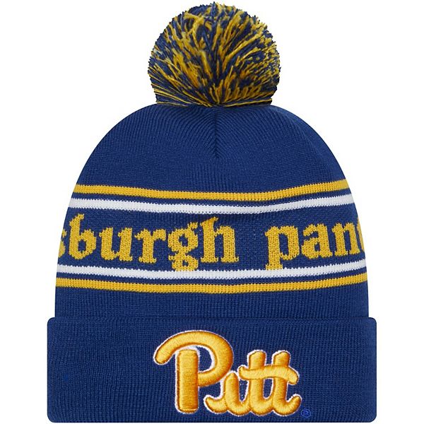 Men's New Era Royal Pitt Panthers MarqueeÂ Cuffed Knit Hat with Pom