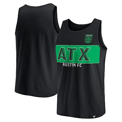 Men's Fanatics Branded Black Austin FC Run Angle Tank Top