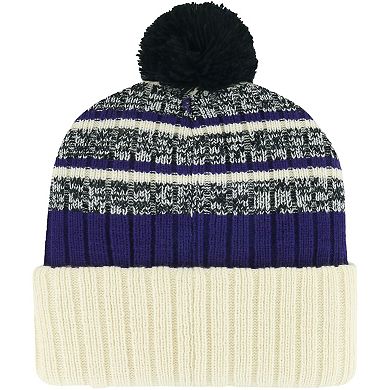 Men's '47 Natural Colorado Rockies Tavern Cuffed Knit Hat with Pom