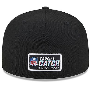 Men's New Era Black Pittsburgh Steelers 2023 NFL Crucial Catch 59FIFTY Fitted Hat