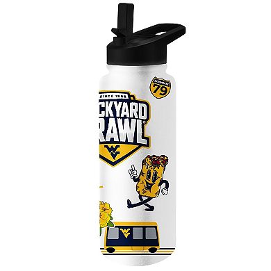 West Virginia Mountaineers 2023 Backyard Brawl 34oz. Quencher Bottle