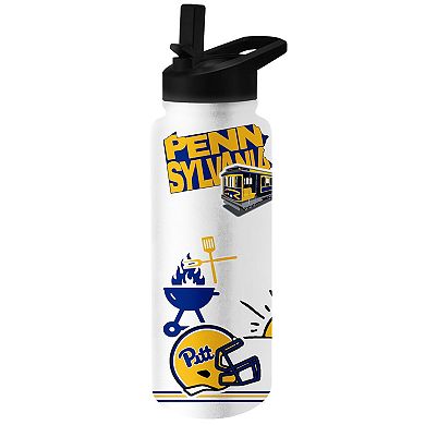 Pitt Panthers 2023 Backyard Brawl 34oz. Quencher Bottle