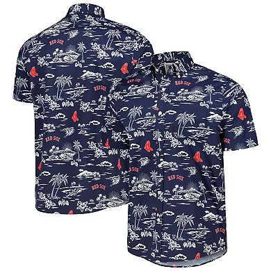 Men's Reyn Spooner Navy Boston Red Sox Kekai Button-Down Shirt