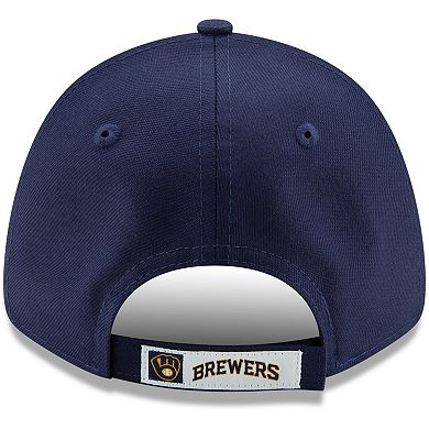 Men's New Era Navy Milwaukee Brewers Game The League 9FORTY Adjustable Hat