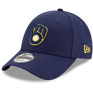 Men's New Era Navy Milwaukee Brewers Game The League 9FORTY Adjustable Hat