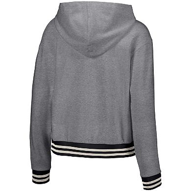 Women's Lusso Gray San Francisco Giants Magnolia Tri-Blend Quarter-Zip Hoodie
