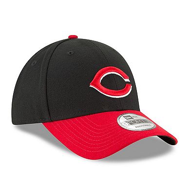 Men's New Era Black Cincinnati Reds Team League 9FORTY Adjustable Hat