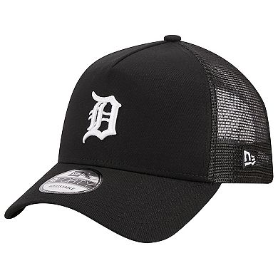 detroit tigers new era a frame 9forty trucker adjustable hat black