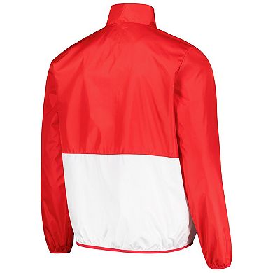 Men's G-III Sports by Carl Banks Scarlet Nebraska Huskers CornermanÂ Half-Zip Top