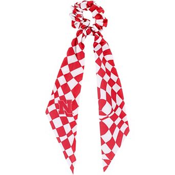 ZooZatz Nebraska Huskers Checkered Scrunchie Scarf