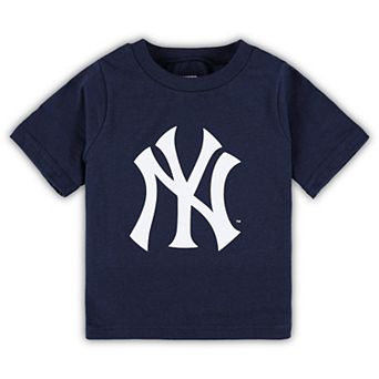 Infant Navy New York Yankees Team Crew Primary Logo T-Shirt