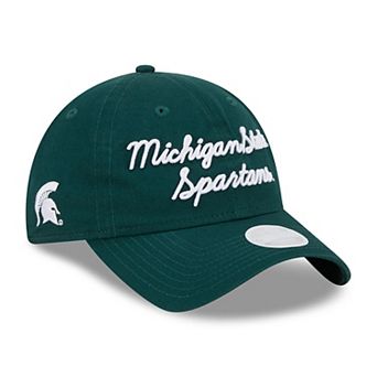 Women's New Era Green Michigan State Spartans Script 9TWENTY Adjustable Hat