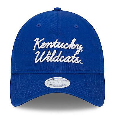 Women's New Era Royal Kentucky Wildcats Script 9TWENTY Adjustable Hat