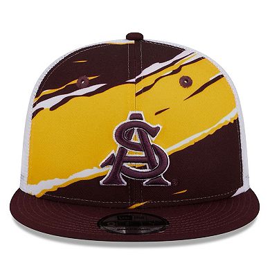 Men's New Era Maroon Arizona State Sun Devils Tear Trucker 9FIFTY Snapback Hat