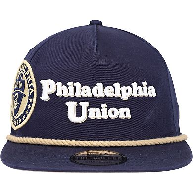 Men's New Era Navy Philadelphia Union Heritage The Golfer Snapback Hat