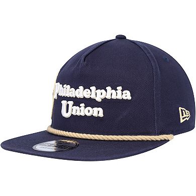 Men's New Era Navy Philadelphia Union Heritage The Golfer Snapback Hat