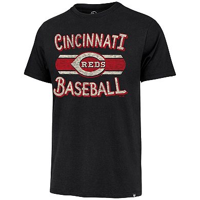 Men's '47 Black Cincinnati Reds Renew Franklin T-Shirt