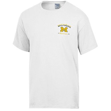 Men's Comfort Wash White Michigan Wolverines Great Outdoors T-Shirt