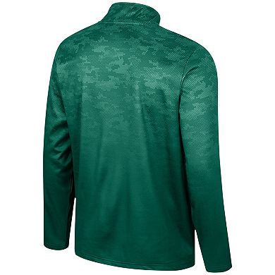 Men's Colosseum Green Baylor Bears The Machine Half-Zip Jacket
